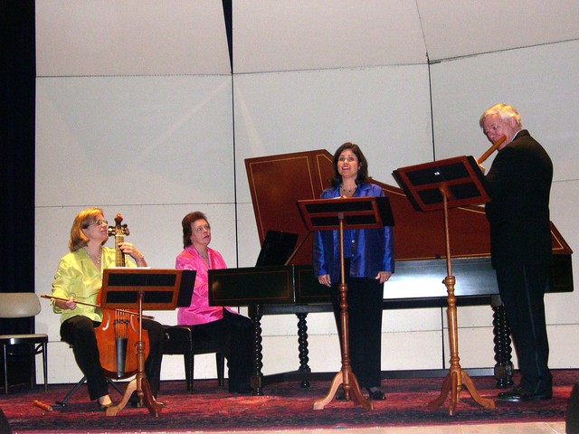On stage at Dana Auditorium, September 24, 2006.