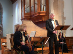 Treble viol and bass recorder - an unlikely duet combination - St. James' Hendersonville