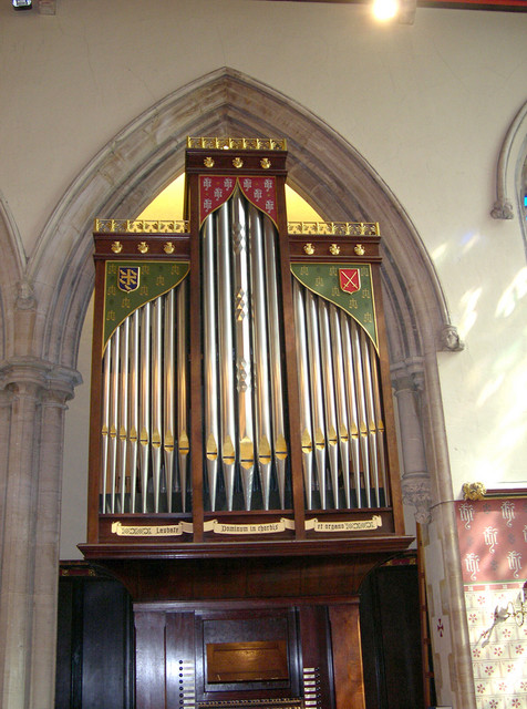 Organ, St. Matthew Church, Westminster, built by Mander Organs, used by CPM for Sunday worship. See John two photos back.