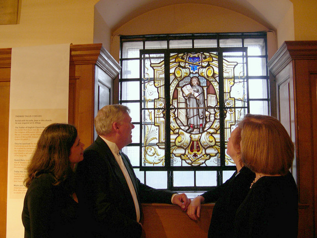 The Tallis window at St. Alfege, Greenwich.