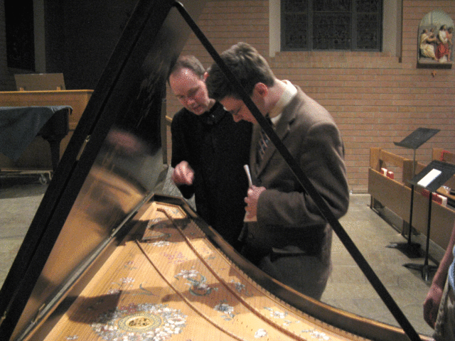 Brother Edward and Frank Shinn with Kingston double after February 2011 concert