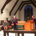 February 2007: Performing Kapsberger with new chamber organ