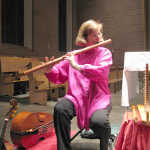 Holly with Baroque flute, Belmont Abbey