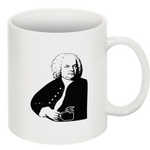 CPM 35th anniversary mug.Back with Bach and his coffee cup. (design KHJ)