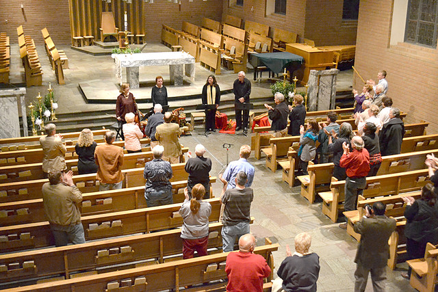 audience acknowledgement - Belmont Abbey April 2013