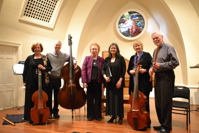 March concert with Henry Trexler, bass, Gail Schroeder, viol 