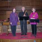 Karen, Eddie, Holly in Shelby, October 21, 2006 