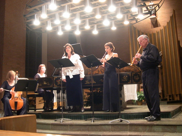 With Alejandra at Belmont Abbey Basilica, October 30, 2006.