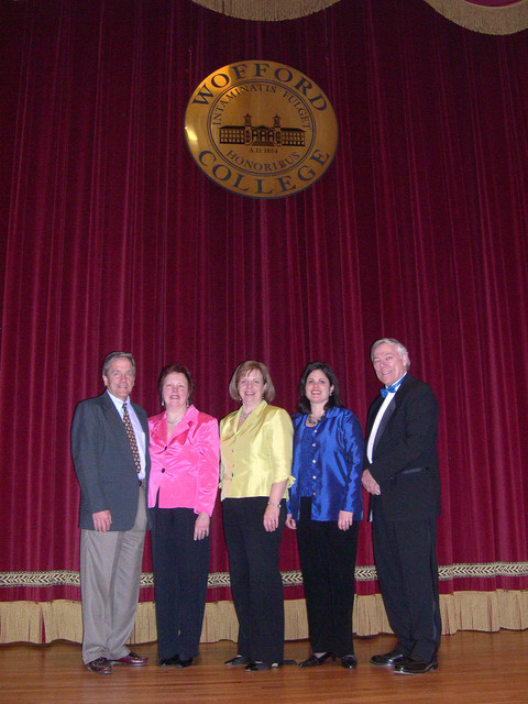 Wofford College with Jhon Akers, classical guitarist and our host, April 10, 2007