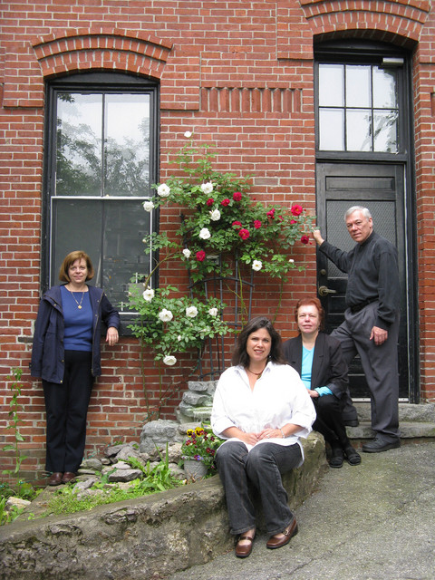 Outside the Carriage House, St. Margaret's, Roxbury, Masssachusetts