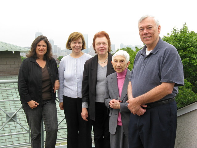 CPM with Sister Carolyn on the roof at St. Margaret's, Roxbury.