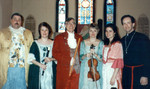 Christmas at St. Mary's 1992. Michael Johnston, Karen, Eddie, Susan Shoemaker, Rebecca with Mike Collins