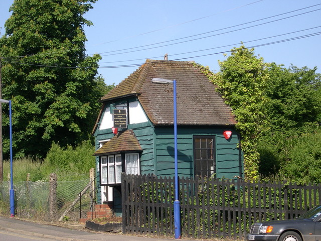 Strange building next to train station in E. Clandon.