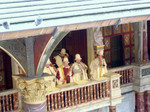 Musicians perform before the show inside the Globe.