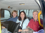 Holly, Rebbeca, Eddie attempt a smile in the wee hours of the morning - off to Victoria Station and onward to Charlotte. 