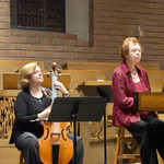 Holly and Karen at the Abbey