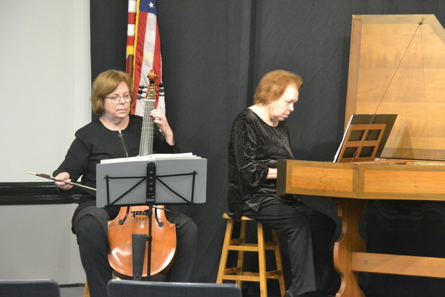 Telemann Gamba sonata with harpsichord