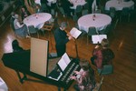 Performing for French gathering, March 3, 2002, Belmont Abbey College. 
