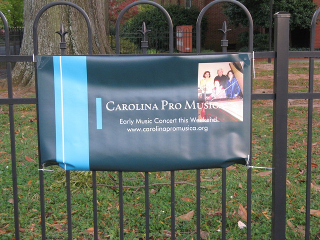 NEW SIGN - hung on St. Martin's fence